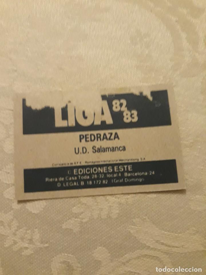Cromos de f&uacute;tbol: PEDRAZA SALAMANCA EDICIONES ESTE 82-83 - Foto 2