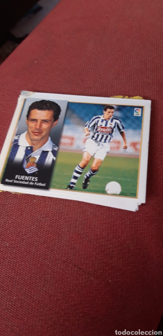 Cromos de f&uacute;tbol: Fuentes real sociedad este 98 99 1998 1999 ventanilla - Foto 1