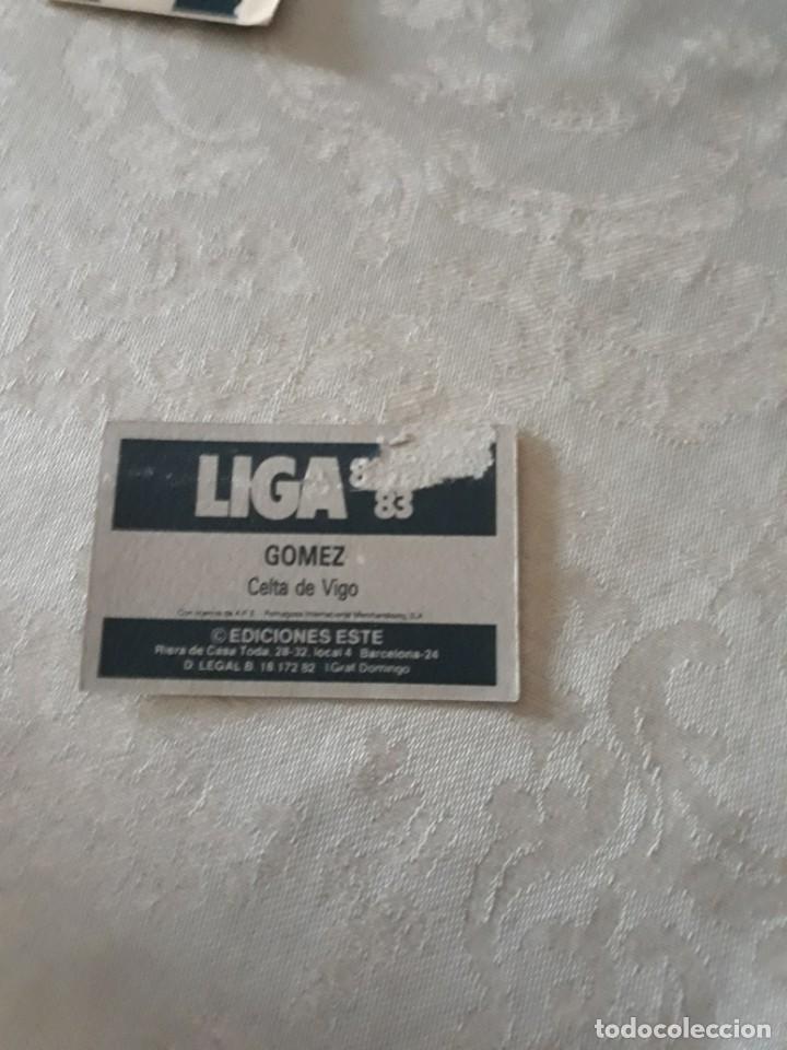 Cromos de f&uacute;tbol: G&Oacute;MEZ CELTA EDICIONES ESTE 82-83 - Foto 2