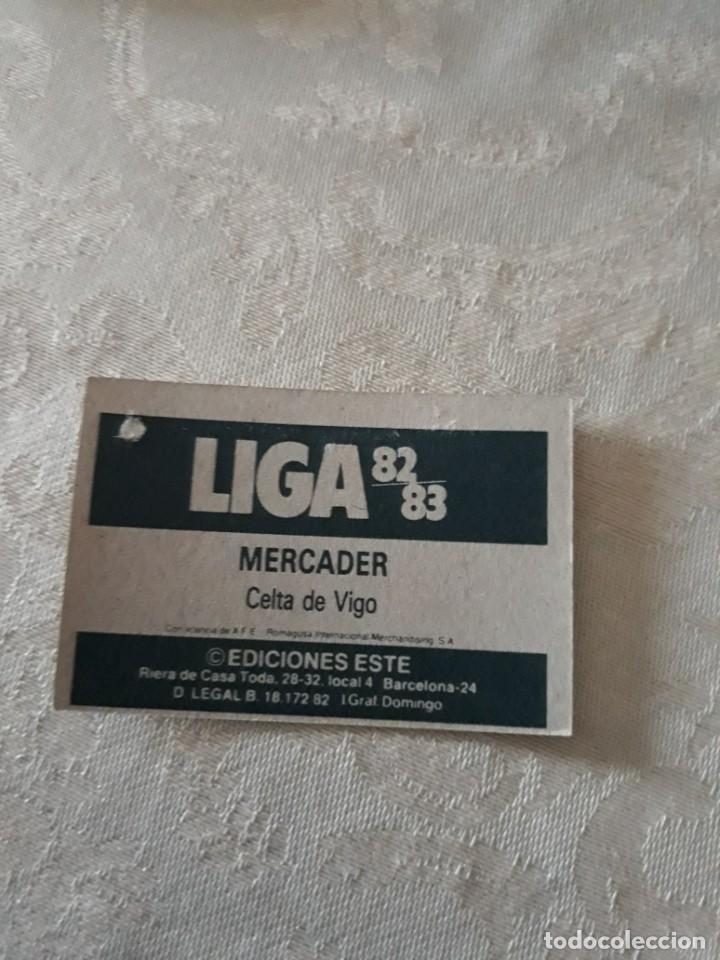 Cromos de f&uacute;tbol: MERCADER CELTA EDICIONES ESTE 82-83 - Foto 2