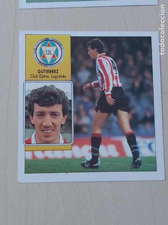 Cromos de f&uacute;tbol: ESTE 92 93 GUTIERREZ - LOGRO&Ntilde;ES - CROMO RECUPERADO - Foto 1