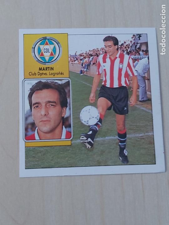 Cromos de f&uacute;tbol: ESTE 92 93 MARTIN - LOGRO&Ntilde;ES - CROMO RECUPERADO - Foto 1
