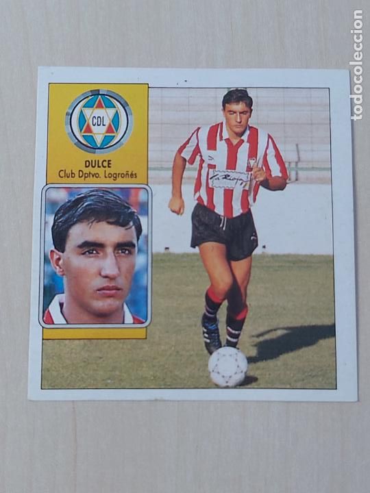 Cromos de f&uacute;tbol: ESTE 92 93 DULCE - LOGRO&Ntilde;ES - CROMO RECUPERADO - Foto 1
