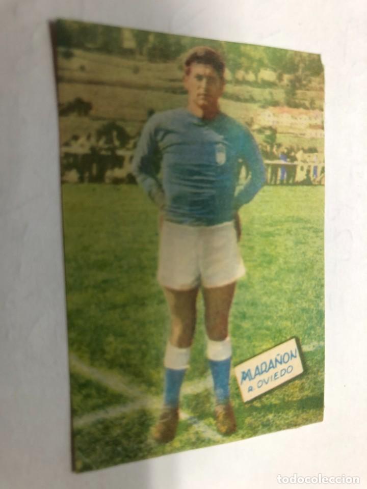 Football Stickers: CROMO FUTBOL EDITORIAL FHER 1960 R.OVIEDO MARA&Ntilde;ON DESPEGADO
