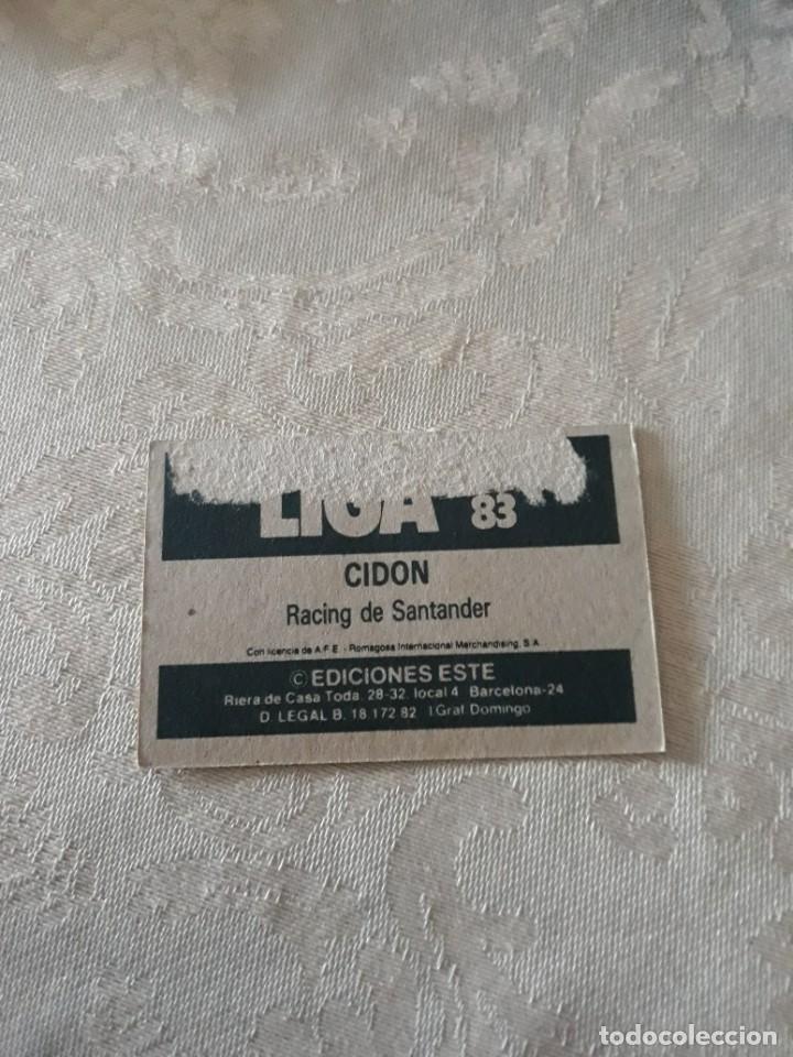 Cromos de f&uacute;tbol: CID&Oacute;N RACING DE SANTANDER EDICIONES ESTE 82-83 - Foto 2