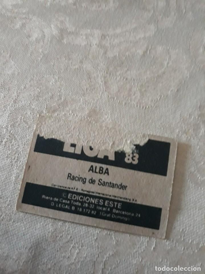 Cromos de f&uacute;tbol: ALBA RACING DE SANTANDER EDICIONES ESTE 82-83 - Foto 2