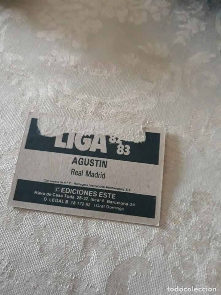 Cromos de f&uacute;tbol: AGUST&Iacute;N REAL MADRID EDICIONES ESTE 82-83 - Foto 2