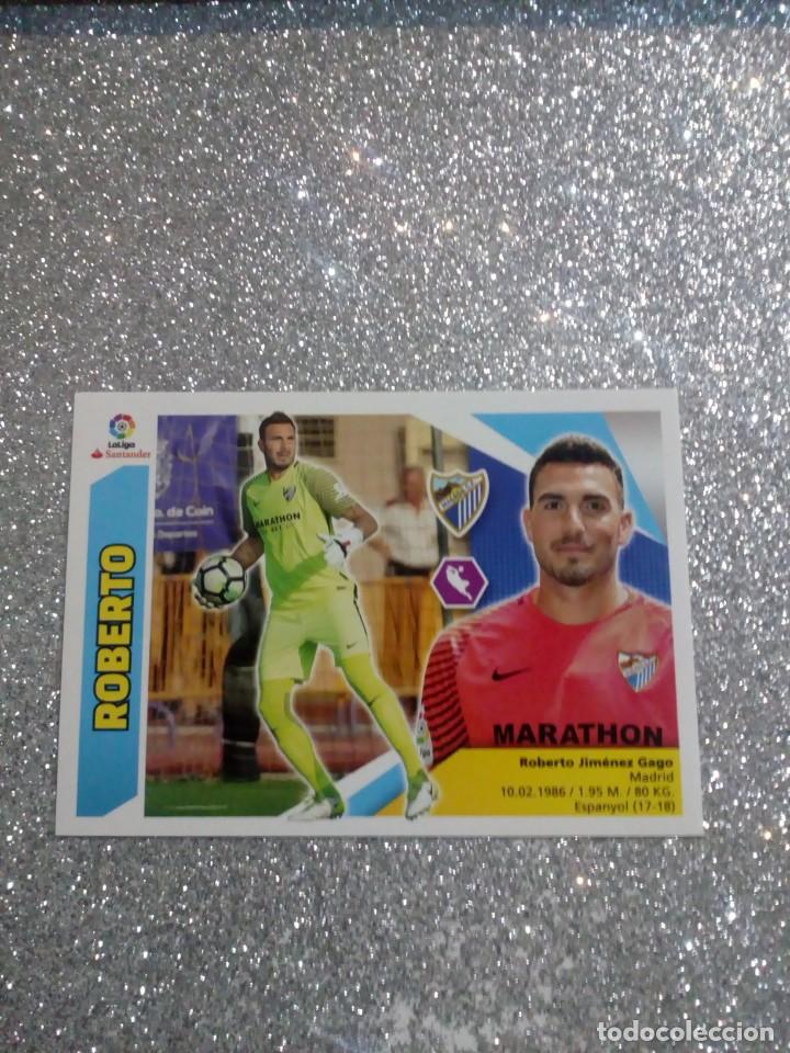 Cromos de F&uacute;tbol: CROMO DE FUTBOL ROBERTO MALAGA NUMERO 1 LIGA ESTE 2017-18 PANINI 2017 2018 *
