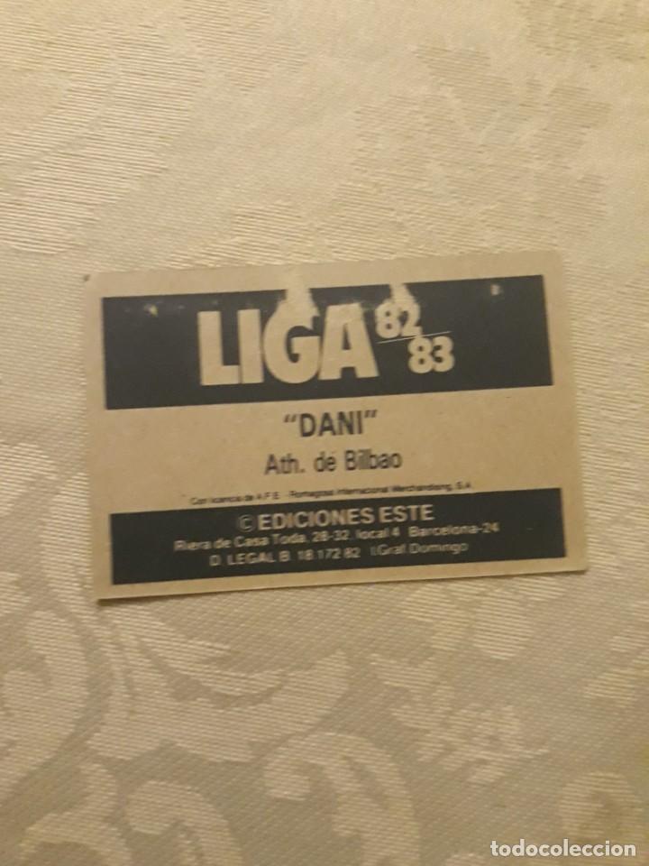 Cromos de f&uacute;tbol: DANI ATH. BILBAO EDICIONES ESTE 82-83 - Foto 2