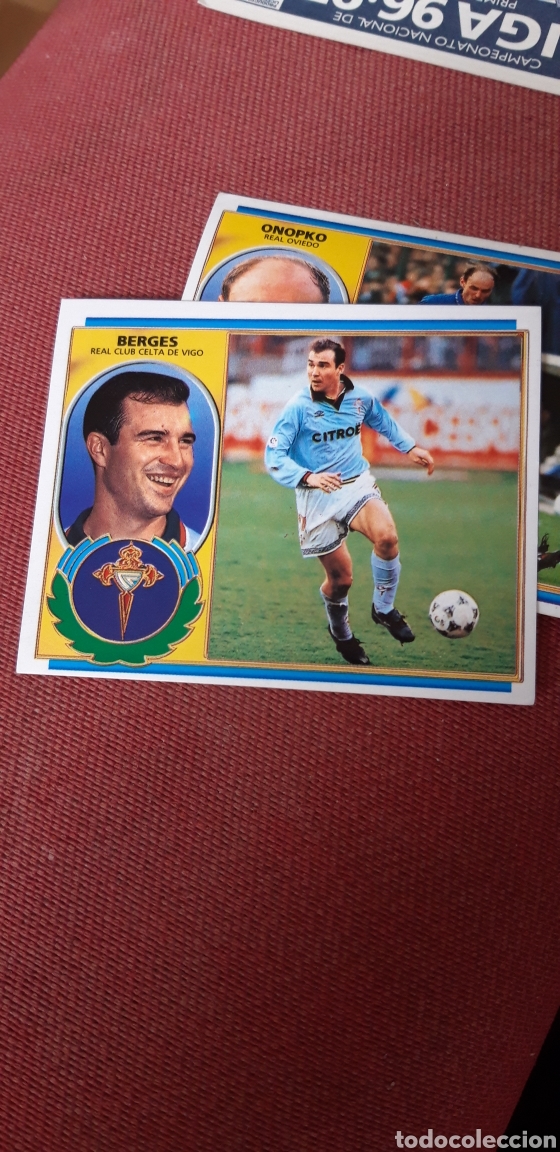 Cromos de f&uacute;tbol: Berges &nbsp; este 97 96 1996 1997 sin pegar - Foto 1