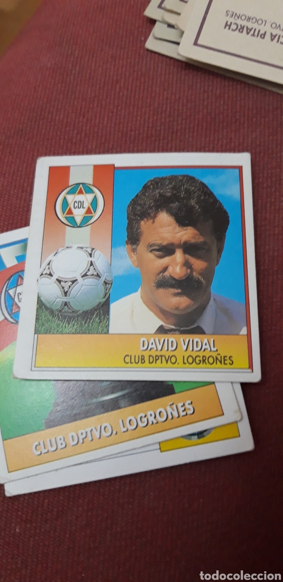 Cromos de f&uacute;tbol: Vidal este 93.92 1992 1993 sin pegar Logro&ntilde;&eacute;s - Foto 1