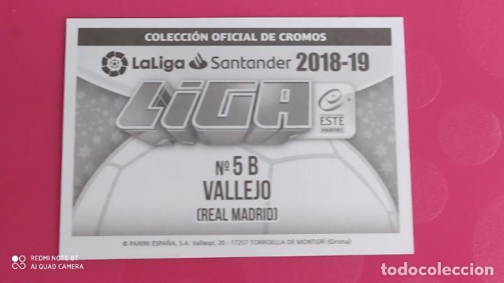 Cromos de f&uacute;tbol: 5B VALLEJO MADRID ESTE 18 19 2018 2019 - Foto 2