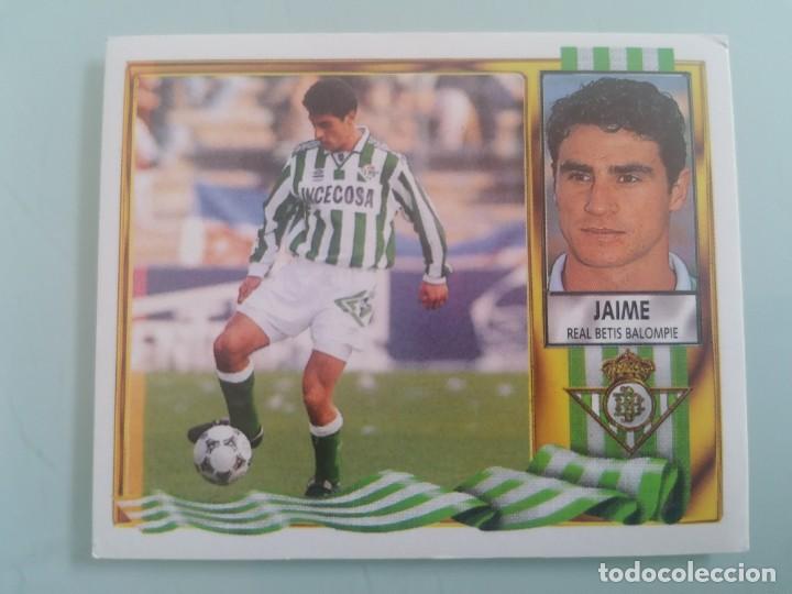 Cromos de f&uacute;tbol: ESTE 95 96 JAIME ERROR IMPRESI&Oacute;N SIN PEGAR - Foto 1