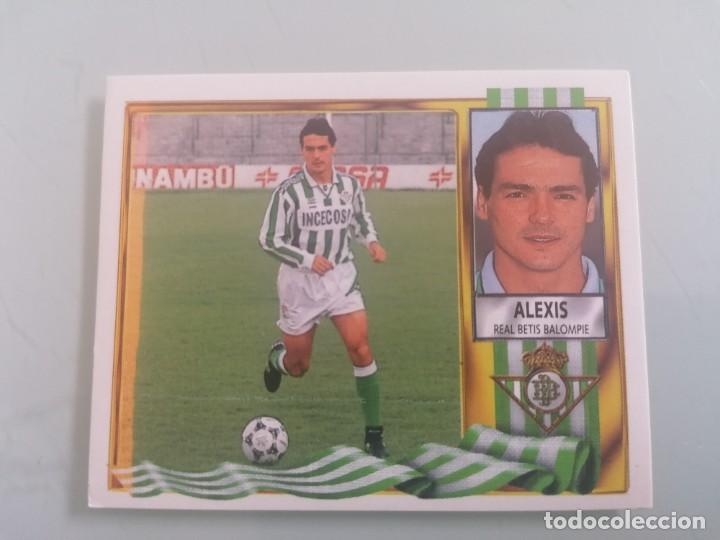 Cromos de f&uacute;tbol: ESTE 95 96 ALEXIS ERROR IMPRESI&Oacute;N SIN PEGAR - Foto 1