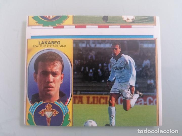 Cromos de f&uacute;tbol: ESTE 96 97 LAKABEG ERROR DE CORTE SIN PEGAR - Foto 1