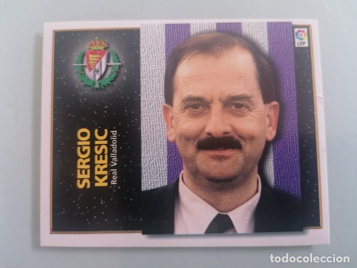 Cromos de f&uacute;tbol: ESTE 98 99 SERGIO KRESIC ERROR IMPRESI&Oacute;N TRASERA SIN PEGAR - Foto 2
