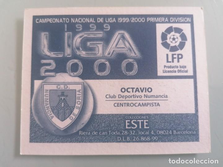 Cromos de f&uacute;tbol: ESTE 99 00 OCTAVIO ERROR IMPRESI&Oacute;N SIN PEGAR - Foto 2