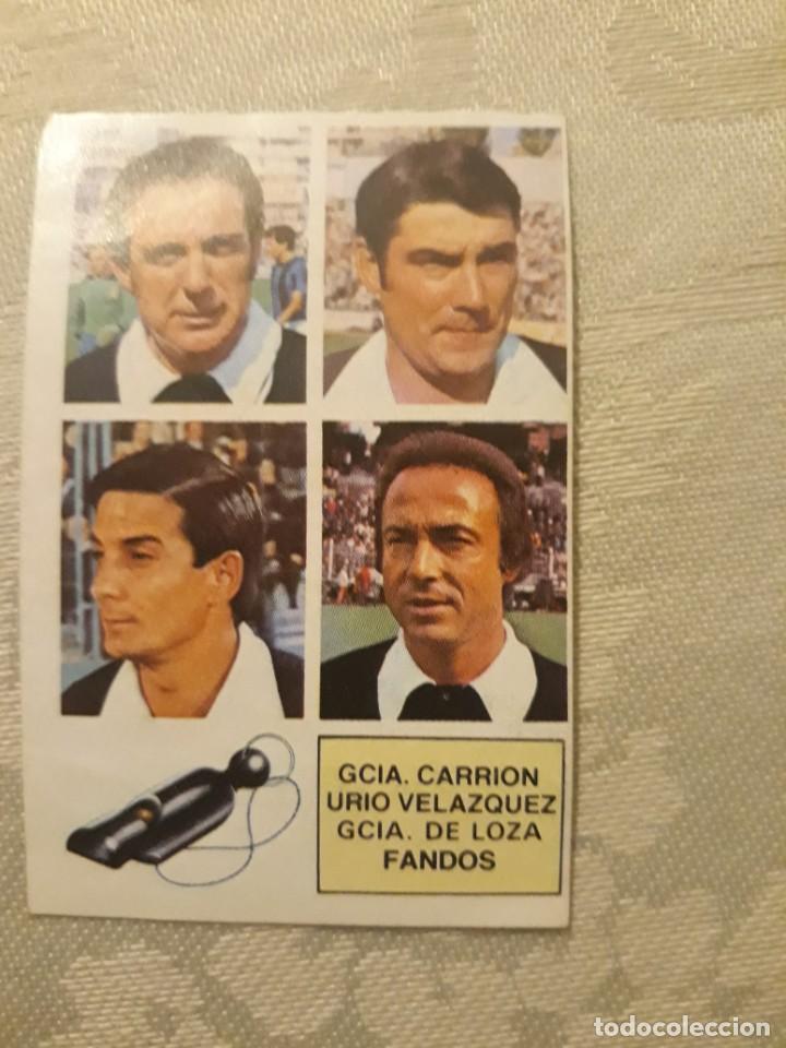 Cromos de f&uacute;tbol: ARBITROS CARRION LOZA VELAZQUEZ FANDOS CROMOS ALBUM EDICIONES ESTE LIGA FUTBOL 82-83 1982-1983