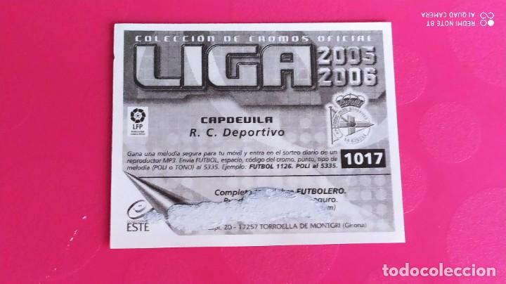 Cromos de f&uacute;tbol: CAPDEVILA DEPORTIVO CORU&Ntilde;A ESTE 05 06 2005 2006 - Foto 2