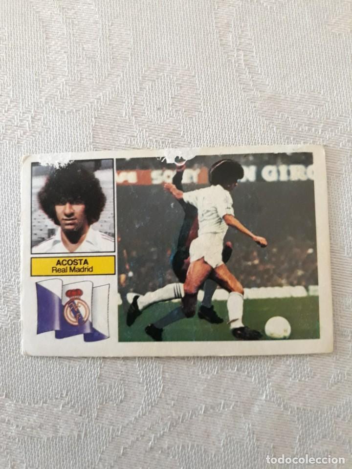 Cromos de f&uacute;tbol: ACOSTA VERSION DIFICIL REAL MADRID CROMOS ESTE 82 83 - Foto 1