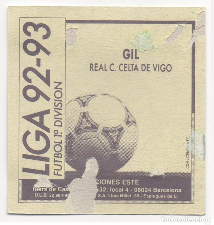 Cromos de f&uacute;tbol: ESTE 92-93 GIL. RECUPERADO. - Foto 2