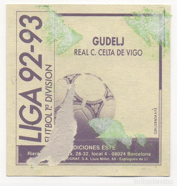 Cromos de f&uacute;tbol: ESTE 92-93 GUDELJ. RECUPERADO. - Foto 2