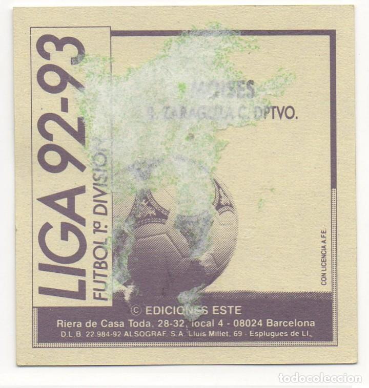 Cromos de f&uacute;tbol: ESTE 92-93 MOIS&Eacute;S. RECUPERADO. - Foto 2