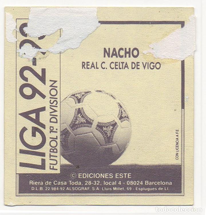 Cromos de f&uacute;tbol: ESTE 92-93 NACHO. RECUPERADO. - Foto 2