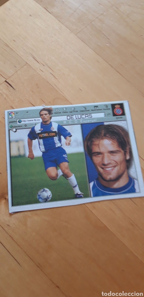 Football Stickers: De lucas Este 01 02 2001 2002 recortado espa&ntilde;ol