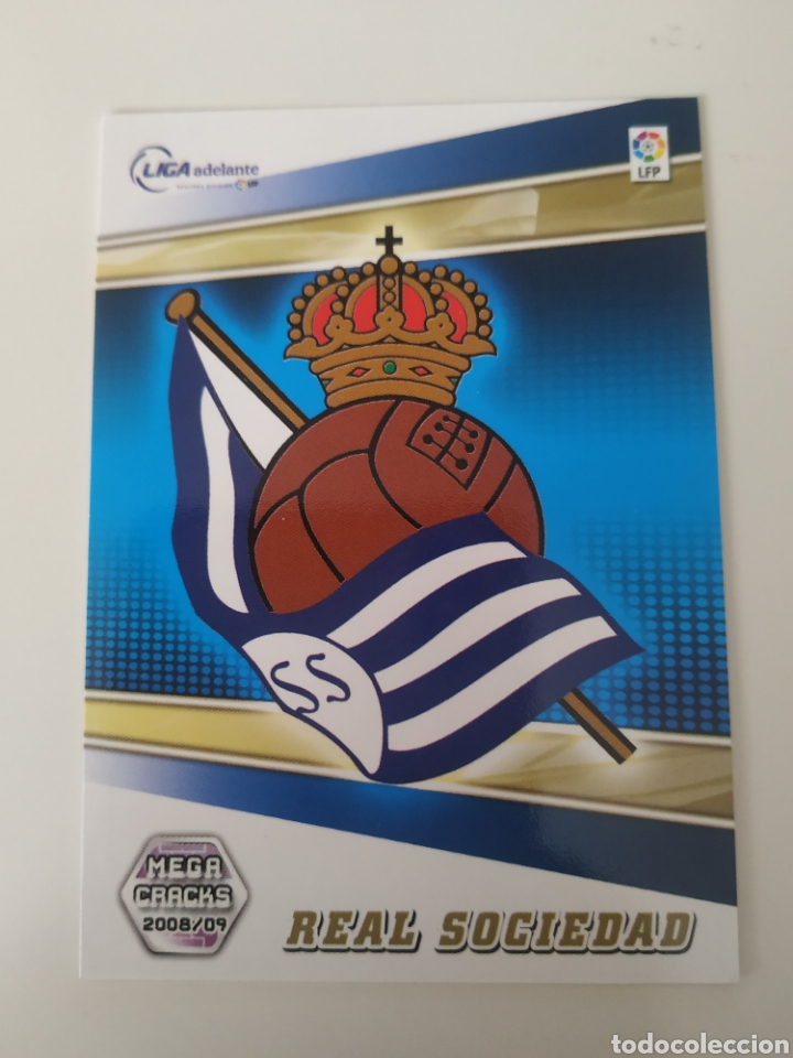 Figurine di Calcio: Megacracks 2008/09 409 Escudo R.Sociedad Liga Adelante
