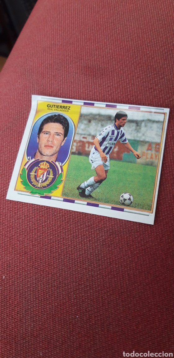 Cromos de f&uacute;tbol: Guti&eacute;rrez Valladolid este 96 97 1996 1997 ventanilla - Foto 1