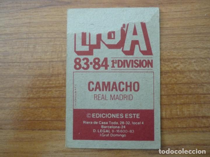 cromo liga este 83 84 camacho (real madrid) - d - Comprar ...