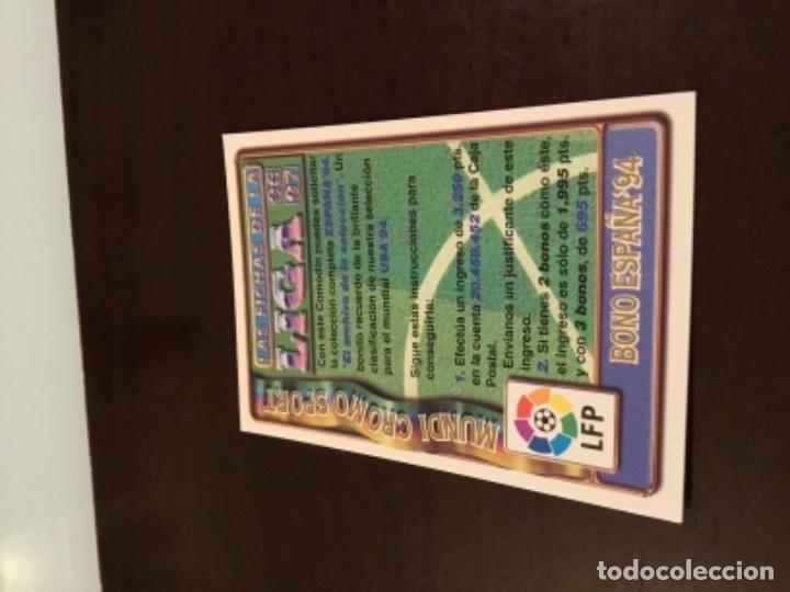Figurine di Calcio: MUNDICROMO FICHAS LIGA 96 97 COMODIN BONO ESPA&Ntilde;A 94 1996 1997