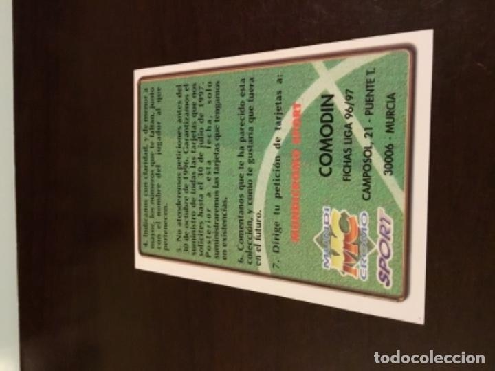 Football Stickers: Cromo comodin las fichas de la liga 96 97