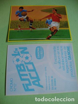 Cromos de F&uacute;tbol: CROMO ALBUM FUTBOL EN ACCION DE DANONE NUMERO 17 (NUEVO)