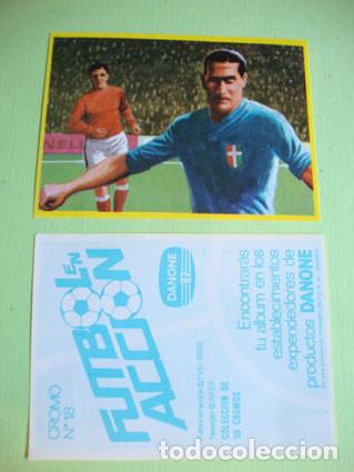 Cromos de F&uacute;tbol: CROMO ALBUM FUTBOL EN ACCION DE DANONE NUMERO 18 (NUEVO)