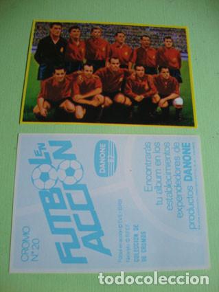 Cromos de F&uacute;tbol: CROMO ALBUM FUTBOL EN ACCION DE DANONE NUMERO 20 (NUEVO)