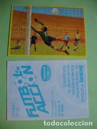 Cromos de F&uacute;tbol: CROMO ALBUM FUTBOL EN ACCION DE DANONE NUMERO 22 (NUEVO)