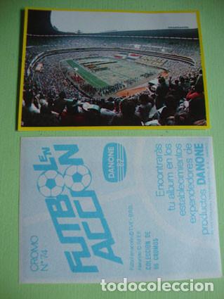 Cromos de F&uacute;tbol: CROMO ALBUM FUTBOL EN ACCION DE DANONE NUMERO 74 (NUEVO)