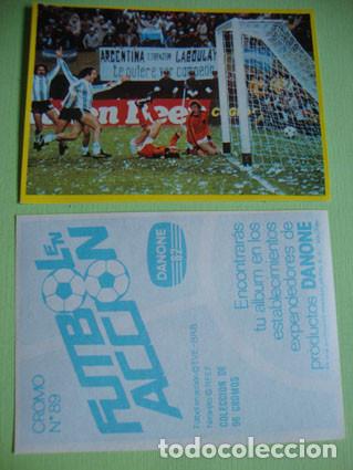 Cromos de F&uacute;tbol: CROMO ALBUM FUTBOL EN ACCION DE DANONE NUMERO 89 (NUEVO)