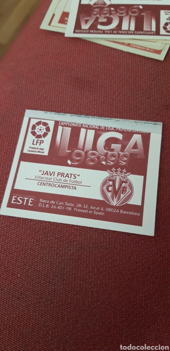 Cromos de f&uacute;tbol: Prats villarreal este 98 99 1998 1999 ventanilla - Foto 2