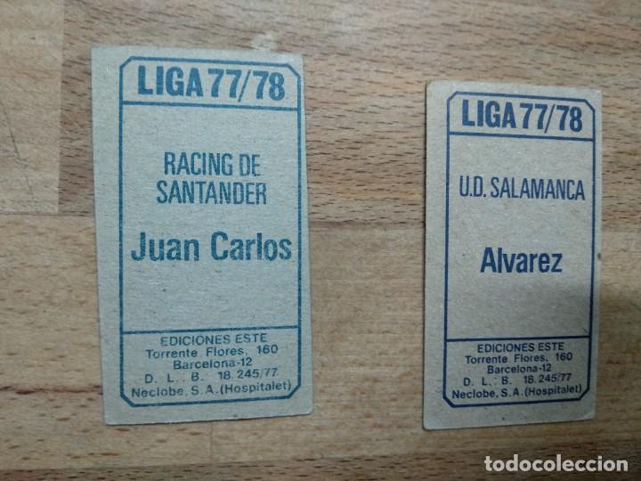 Cromos de f&uacute;tbol: ESTE 77-78 CROMO NUNCA PEGADO EN REGULAR ESTADO ALVAREZ - Foto 2
