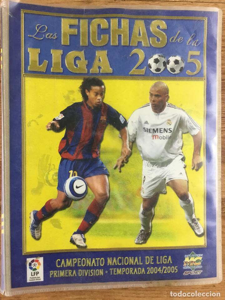 Cromos de f&uacute;tbol: LAS FICHAS DE LA LIGA 2005 LOTE 167 CROMOS MUNDI CROMO MC