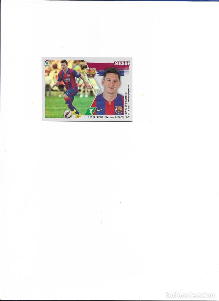 Cromos de f&uacute;tbol: liga este 2015/16 messi - Foto 1
