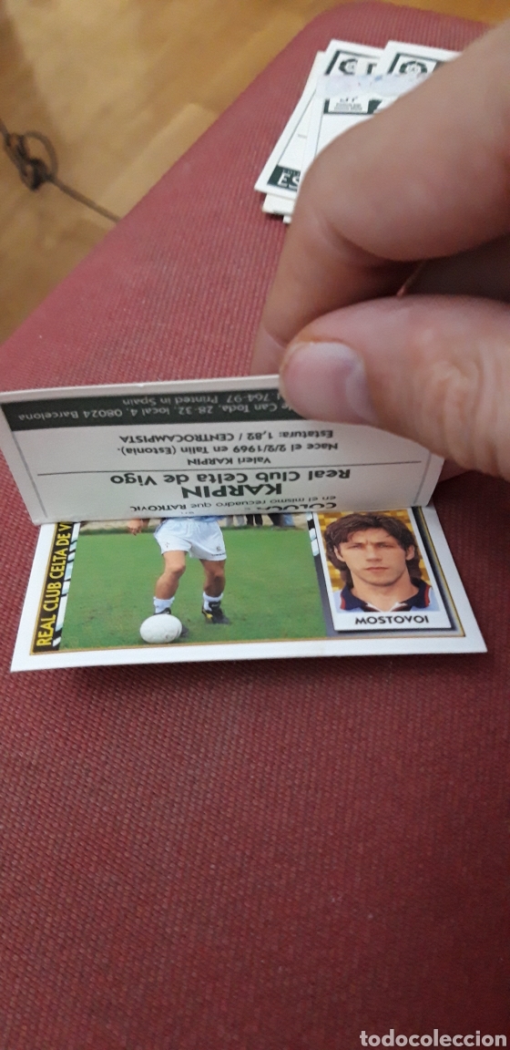Cromos de f&uacute;tbol: Karpin celta este 97 98 1997 1998 ventanilla - Foto 2