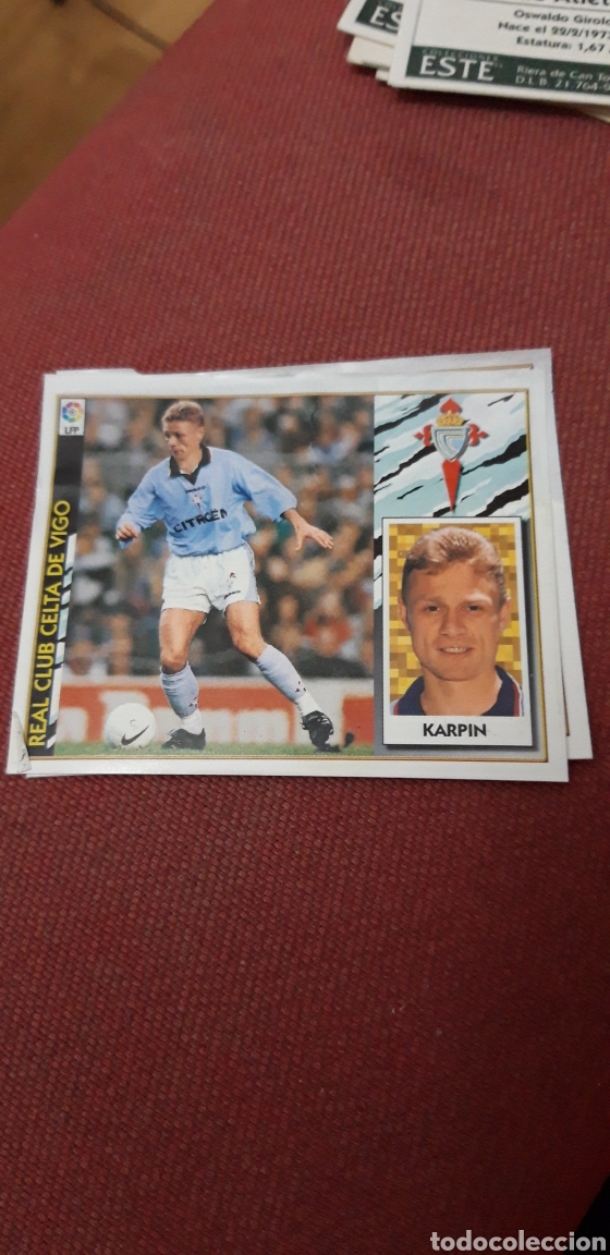 Cromos de f&uacute;tbol: Karpin celta este 97 98 1997 1998 ventanilla - Foto 1