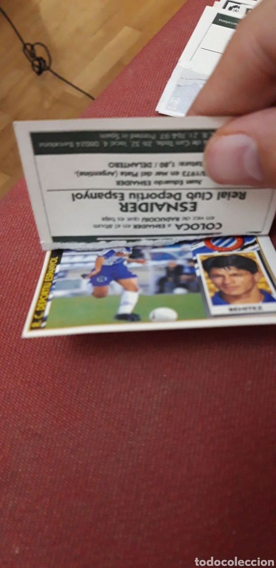 Cromos de f&uacute;tbol: Esnaider espa&ntilde;ol este 97 98 1997 1998 ventanilla - Foto 2