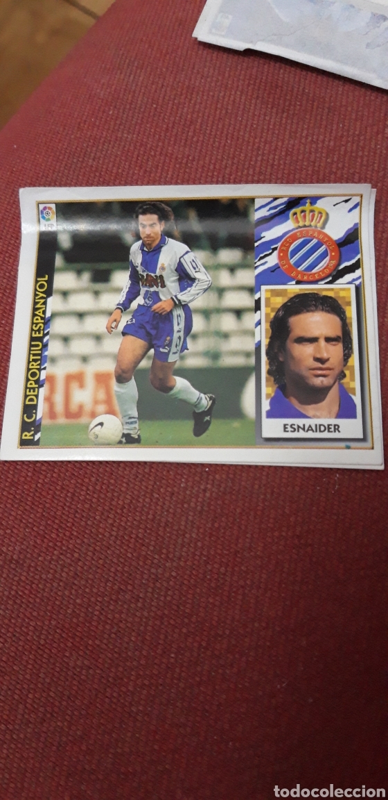 Cromos de f&uacute;tbol: Esnaider espa&ntilde;ol este 97 98 1997 1998 ventanilla - Foto 1