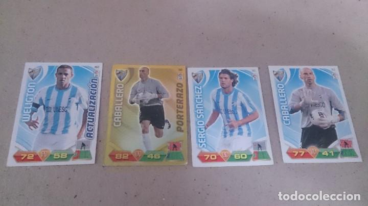 Cromos de f&uacute;tbol: 16 CROMOS DEL MALAGA ADRENALYN 2011_2012 - Foto 2