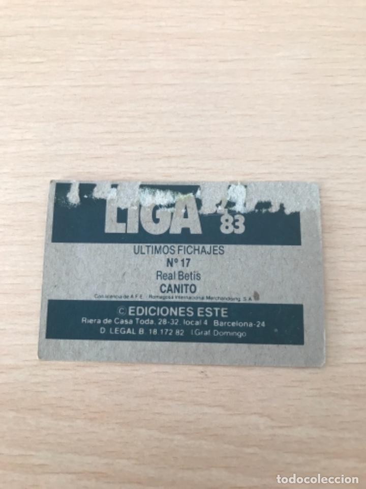 Cromos de f&uacute;tbol: Canito - Foto 2